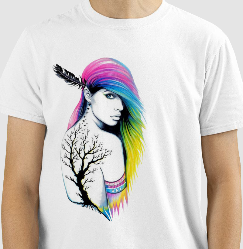 Camiseta Índia Mulher
