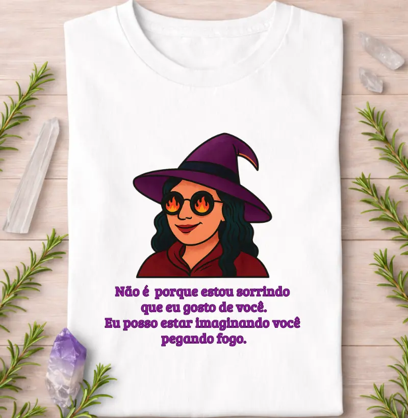 Não é porque estou sorrindo