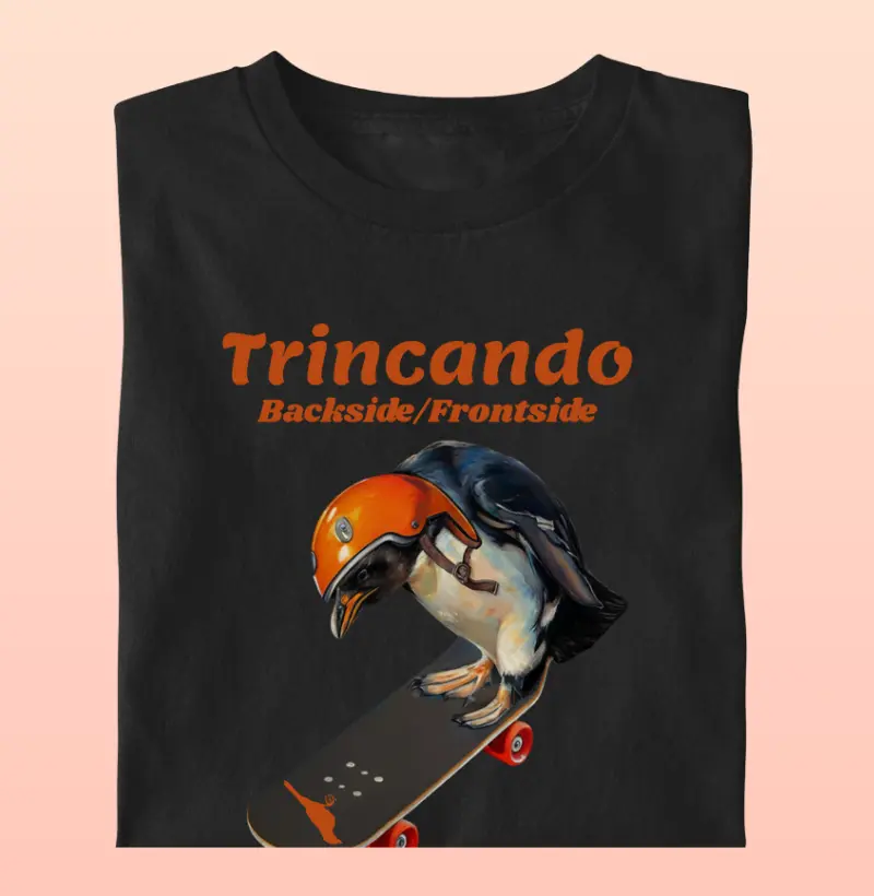 Trincando Pinguim Skatista