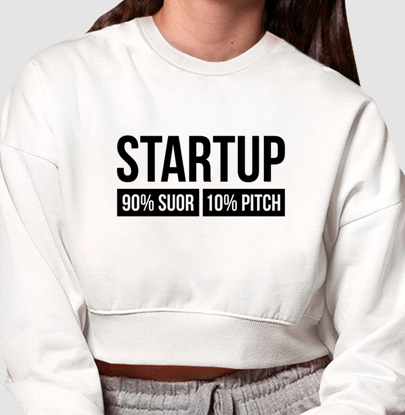 Cropped Moletom Startup