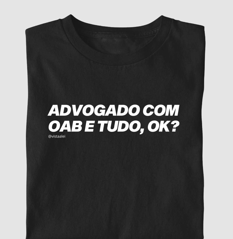 Com OAB e tudo, ok?