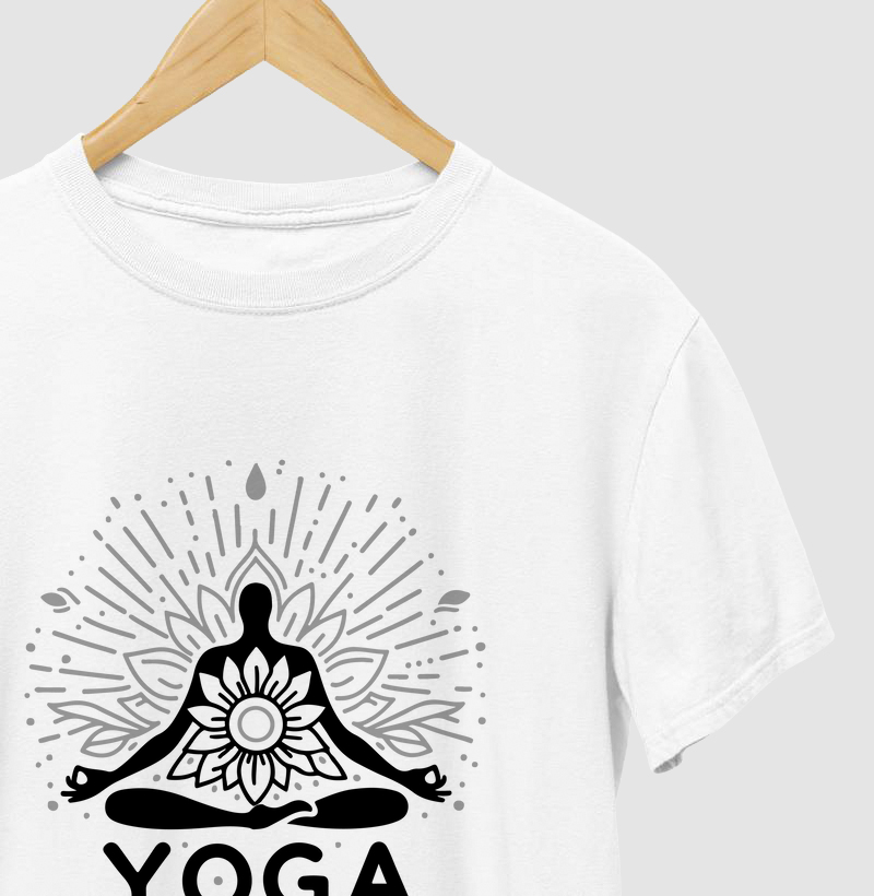 Yoga - Meditação em Lótus (estampa preta central)
