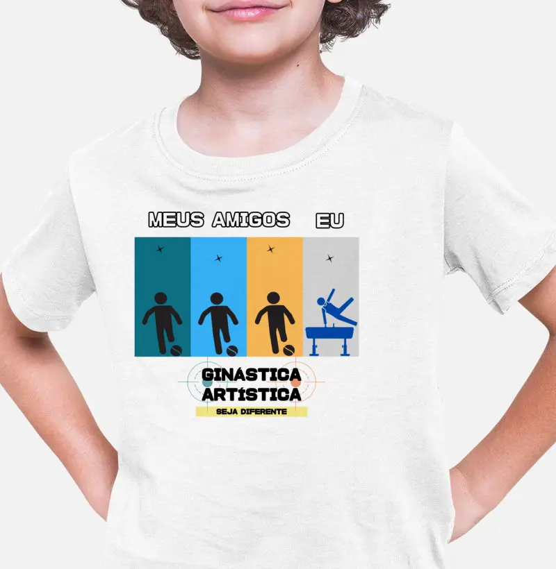 Camiseta Ginástica Artistica - Amigos Perna de Pau