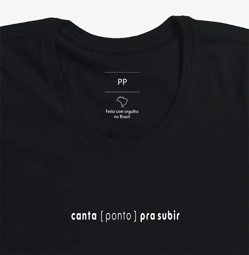 CAMISETA CANTA PRA SUBIR