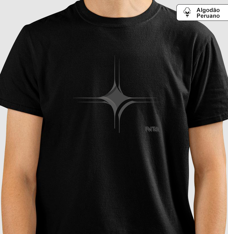 T-SHIRT "NOITE" / ESTRELA SOLITÁRIA (ALGODÃO PERUANO)