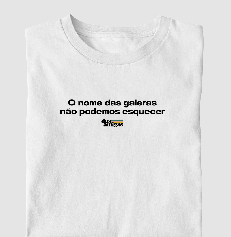 O nome das galeras