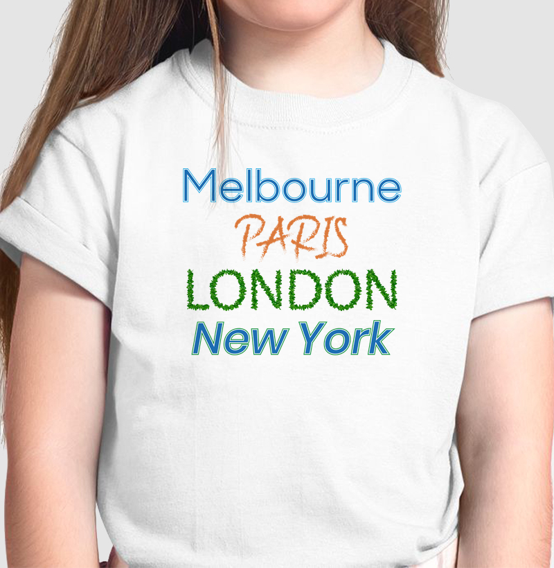 Melbourne, Paris, London, New York