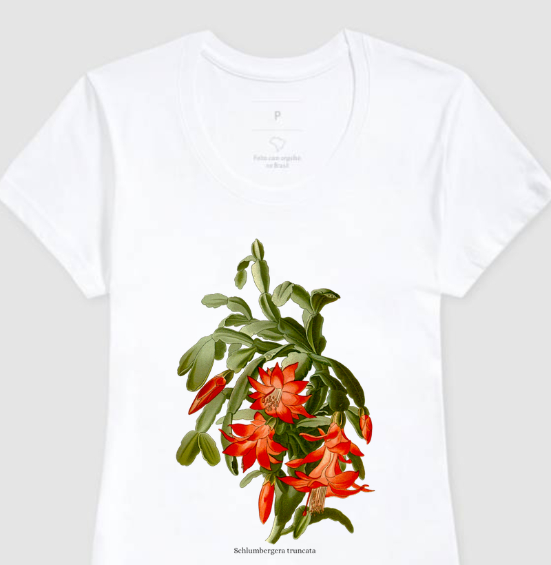 Camiseta Feminina Schlumbergera truncata