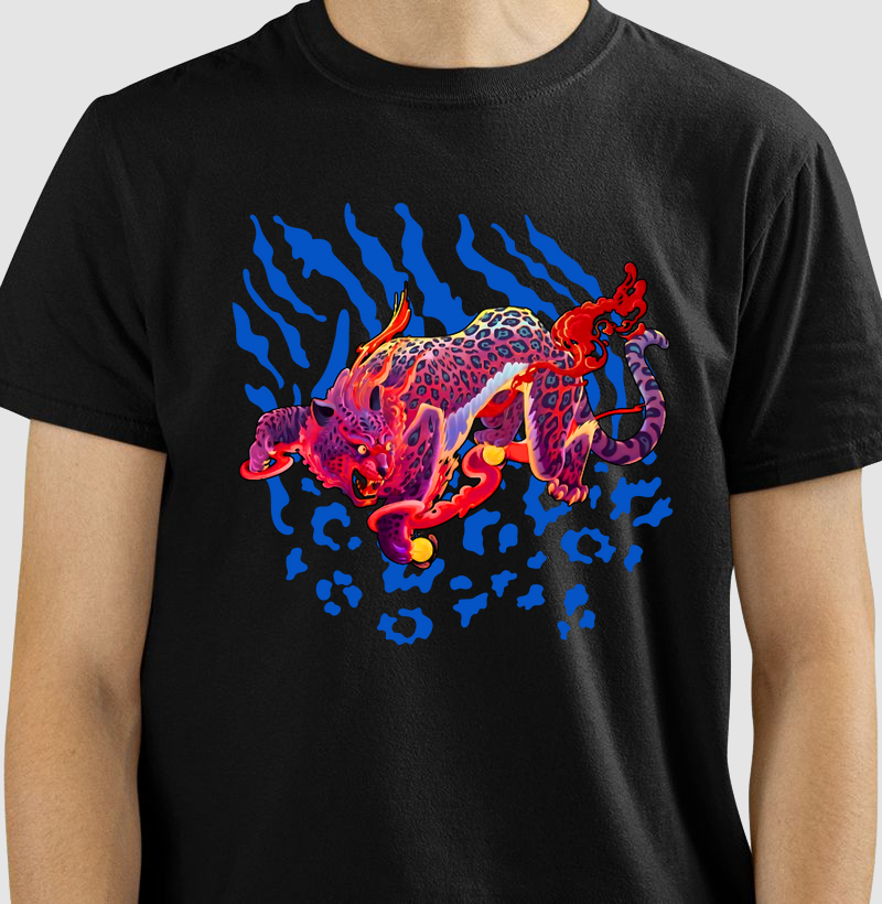 Camiseta Onça Flame