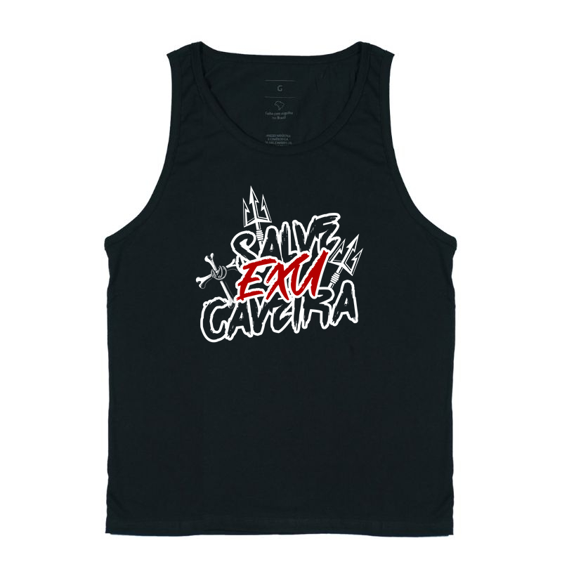Camiseta Umbanda Salve Exu Caveira - Regata
