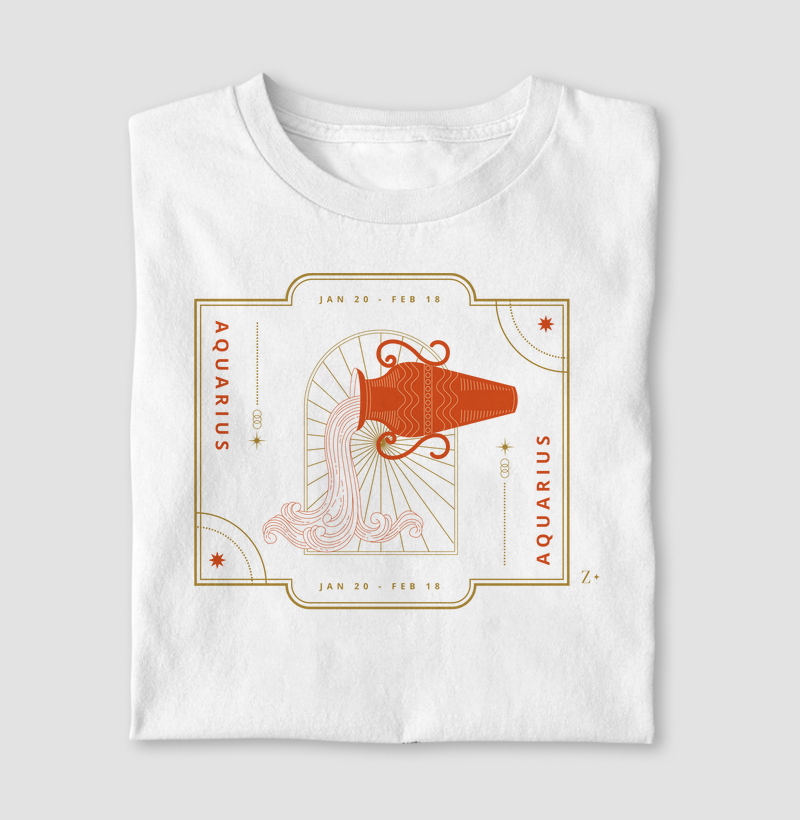 Camiseta Signos AQUÁRIO - DETAILS 