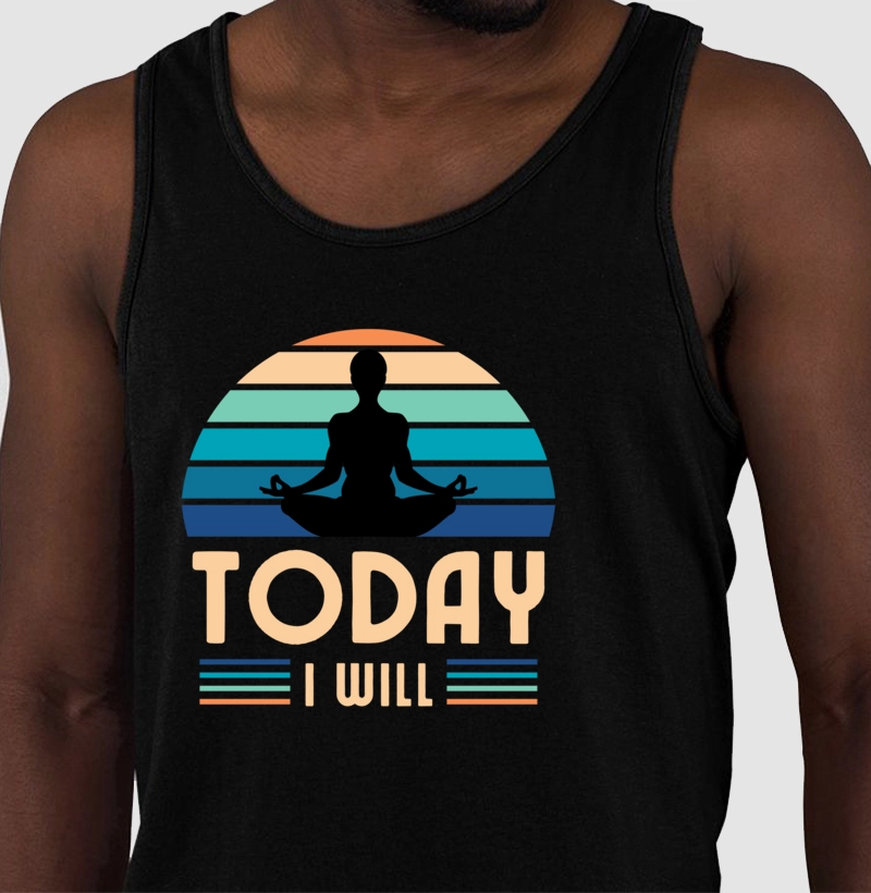 Camiseta Regata Animalis 100% Algodão Meditação