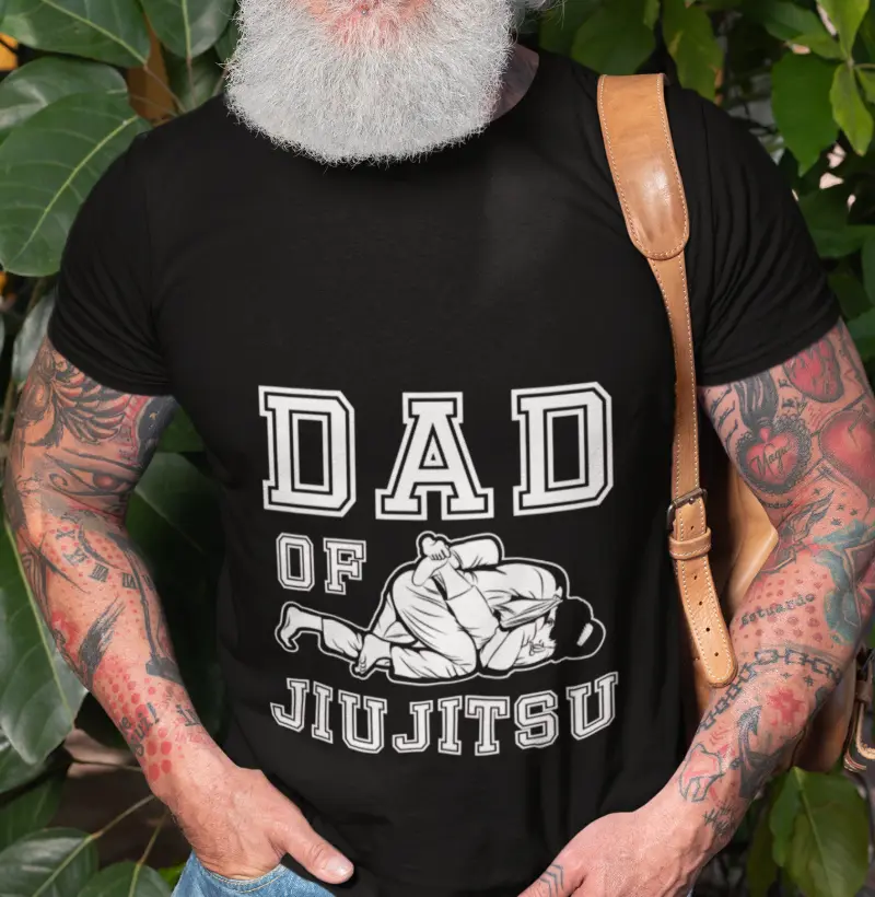 Camiseta Dad of Jiu Jitsu - Qualidade Reserva