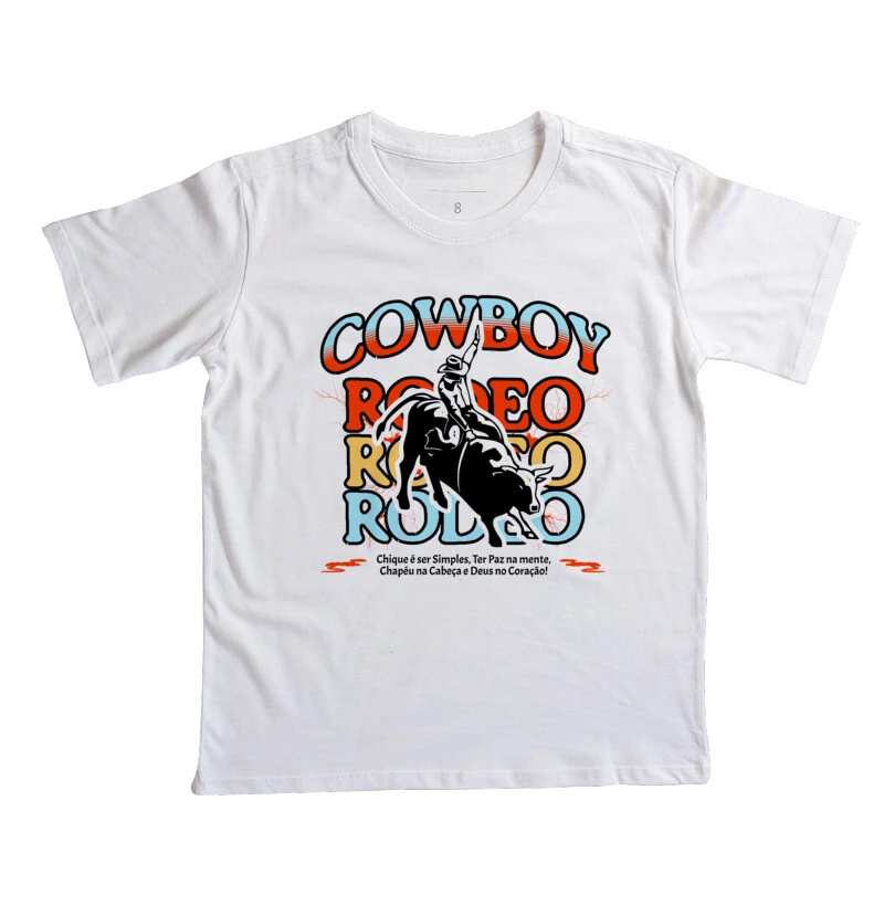 Camiseta Infantil Cowboy Rodeo