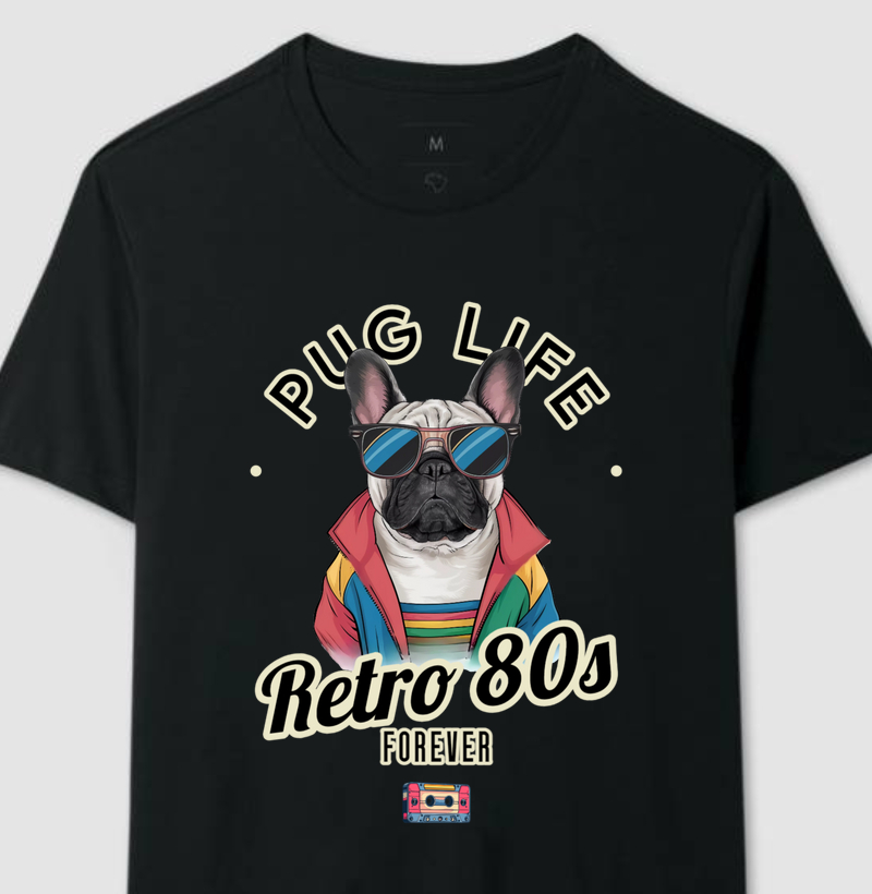 Pug Life Retro 80s