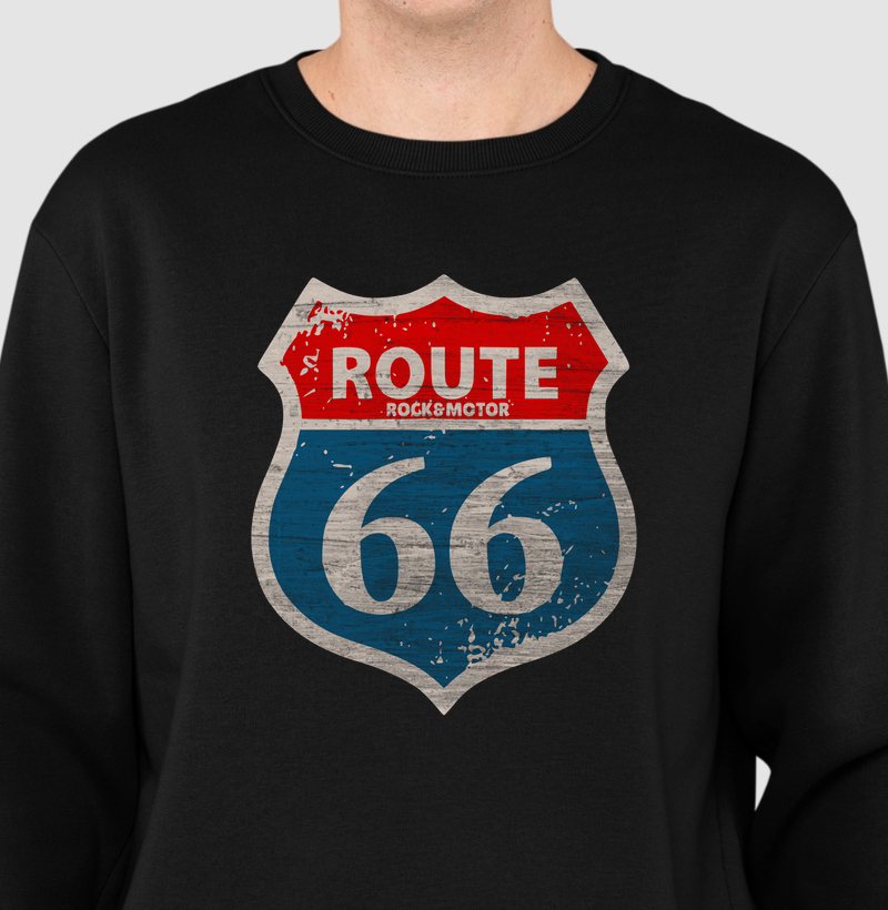 Route 66 - Placa em cinza