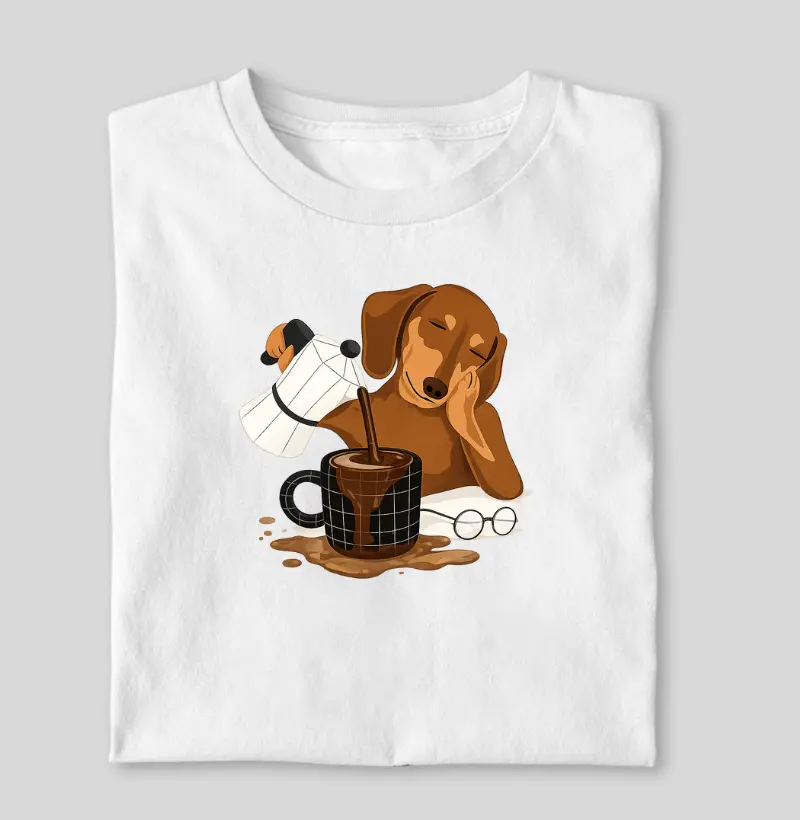 Dachshund  café com estilo