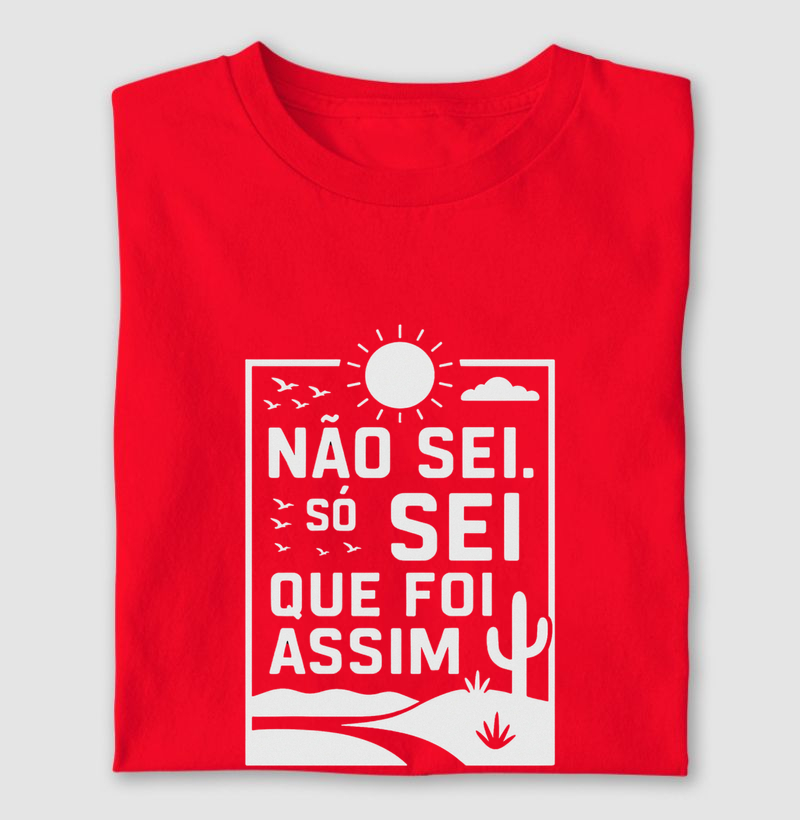 “Não sei. Só sei que foi assim.”