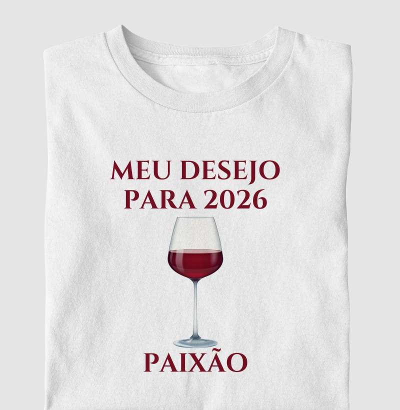 Camiseta Desejo para 2026 - Paixão