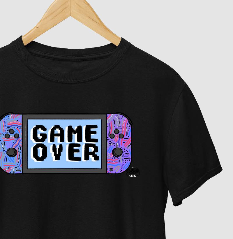 T-shirt - Portátil Game Over art