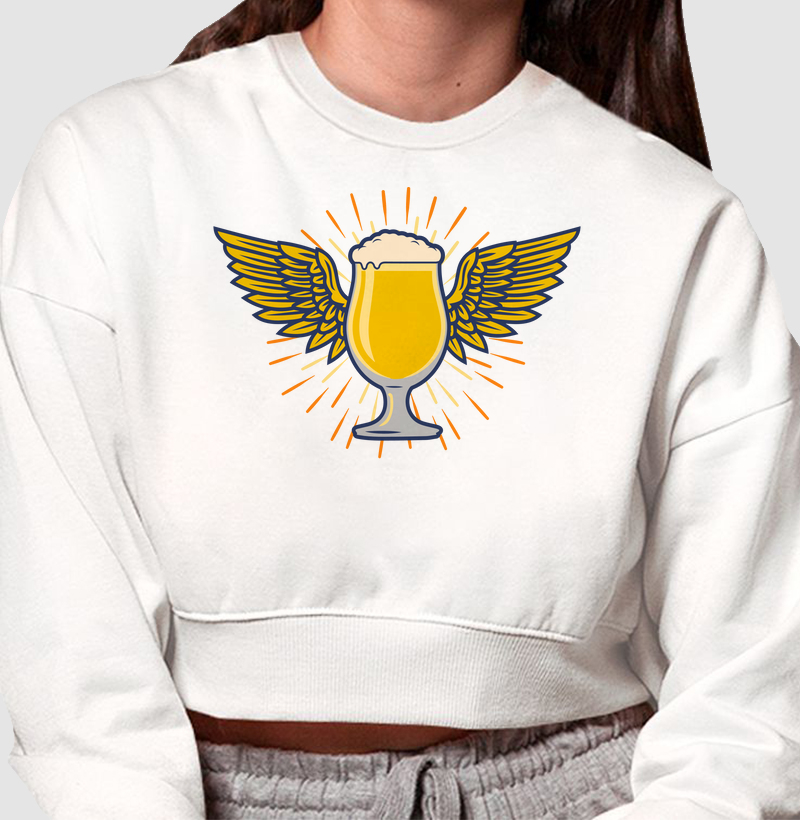 Cerveja: Moletom Cropped - Celebrando a Arte com Estilo e Originalidade