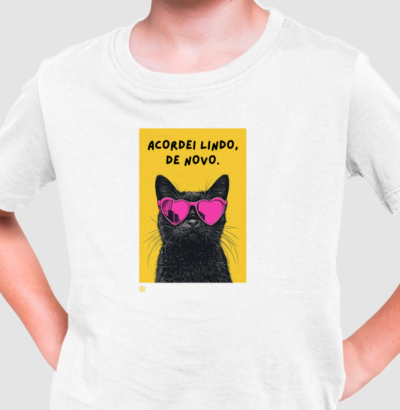 Camiseta Infantil Acordei Lindo