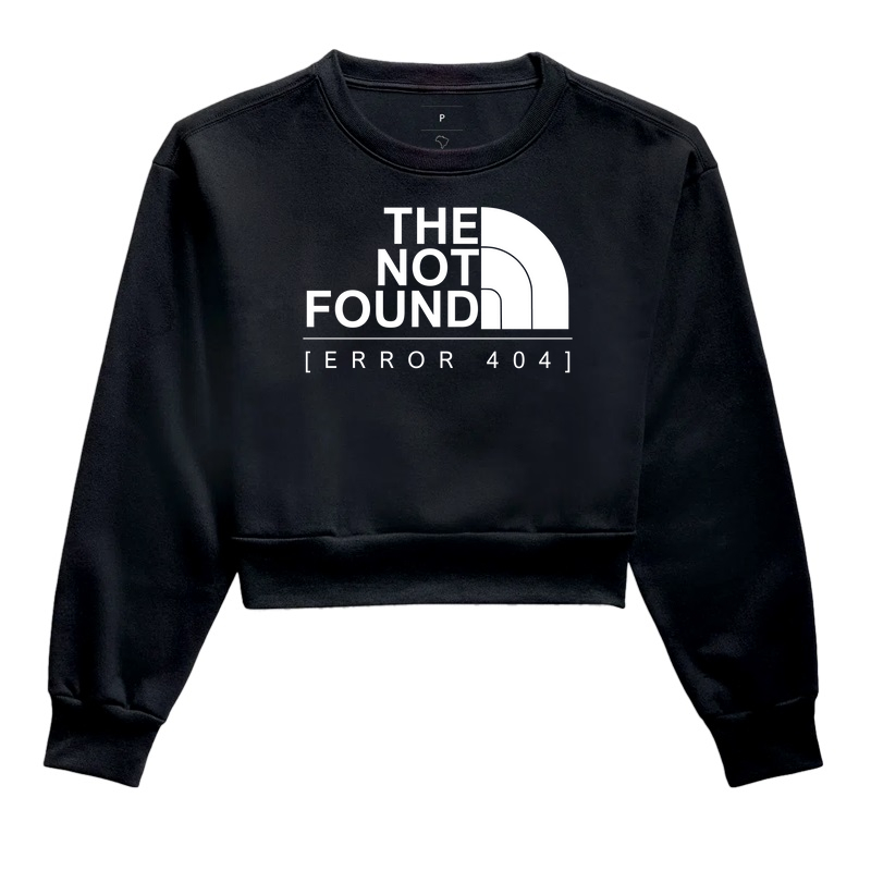 Moletom Cropped - The Not Found 404