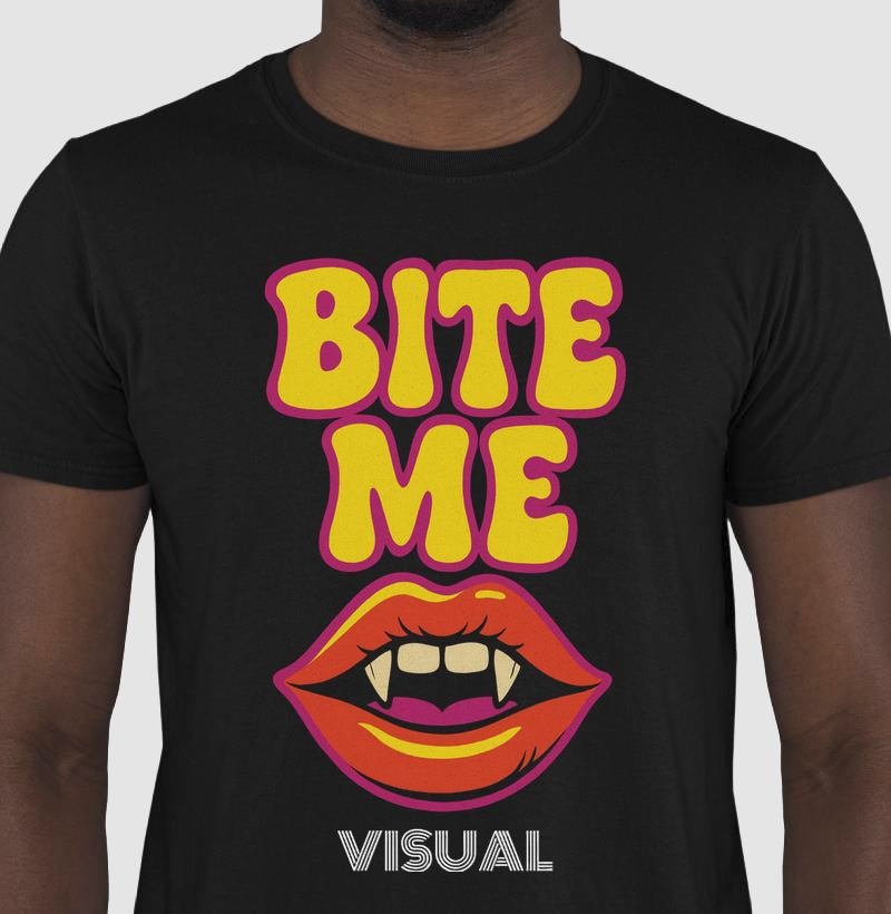 Camiseta Bite Kiss - Visual