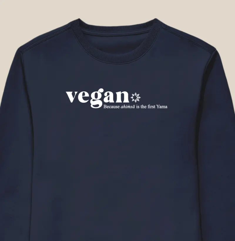 Vegan Ahimsa em Inglês (suéter)