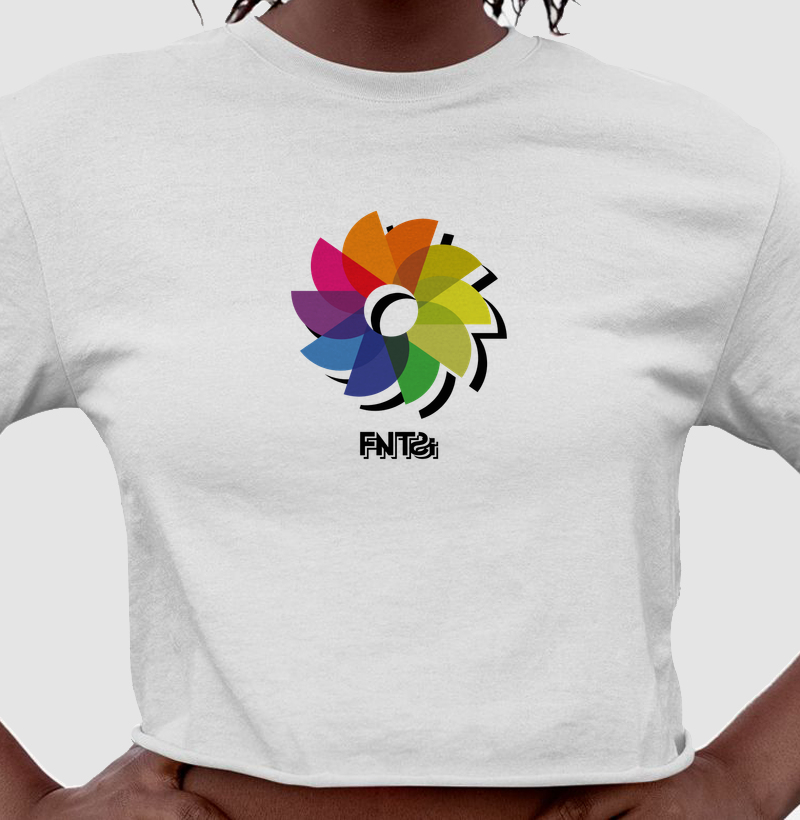 CROPPED "DIA" / FLOR DO SOL PEQUENA 