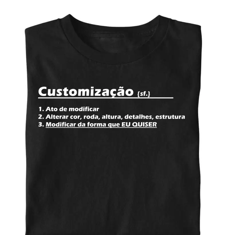 Camiseta Customização Significado