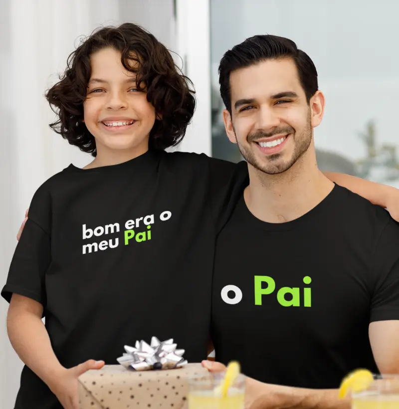 Camiseta Bom era o meu Pai - infantil