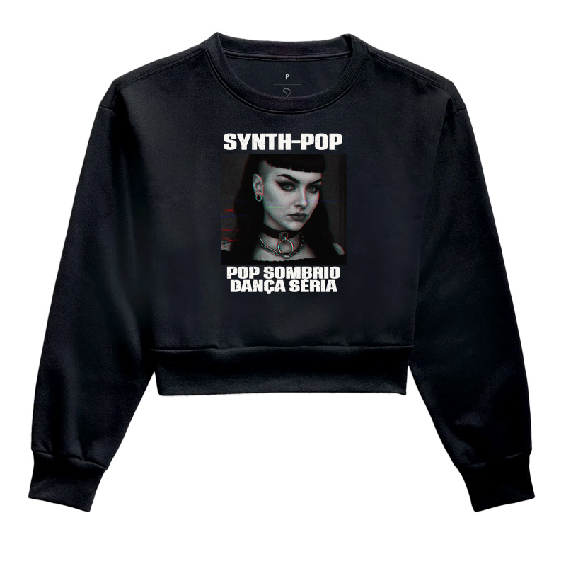 Camiseta Synth-Pop Sombrio