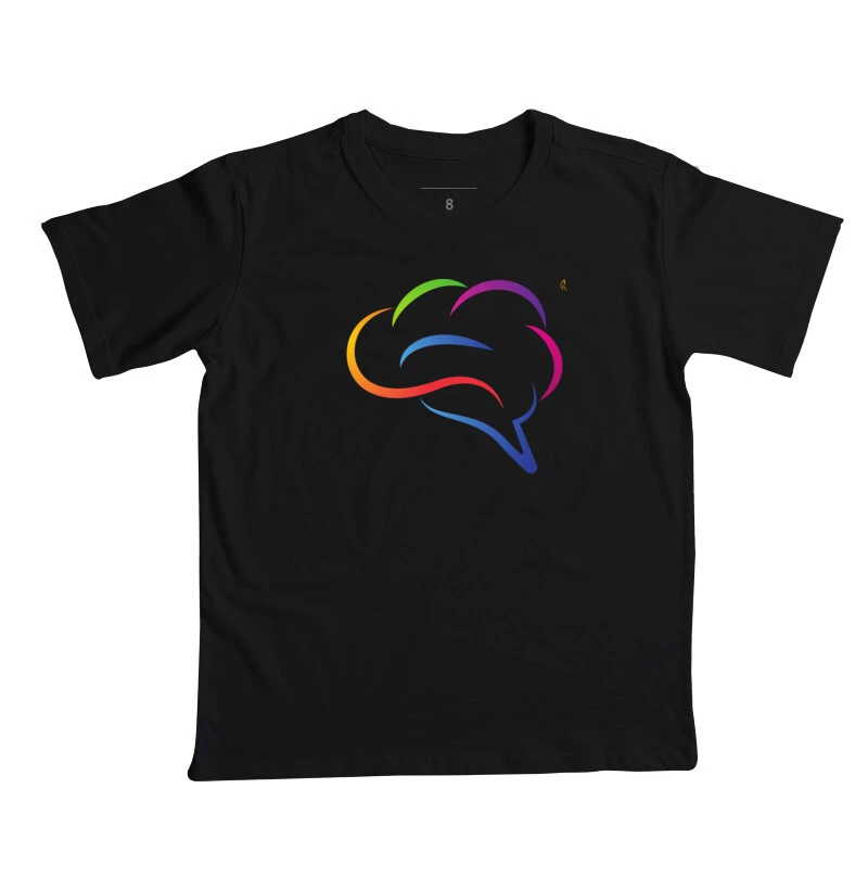 Camiseta infantil - Cérebro Colors