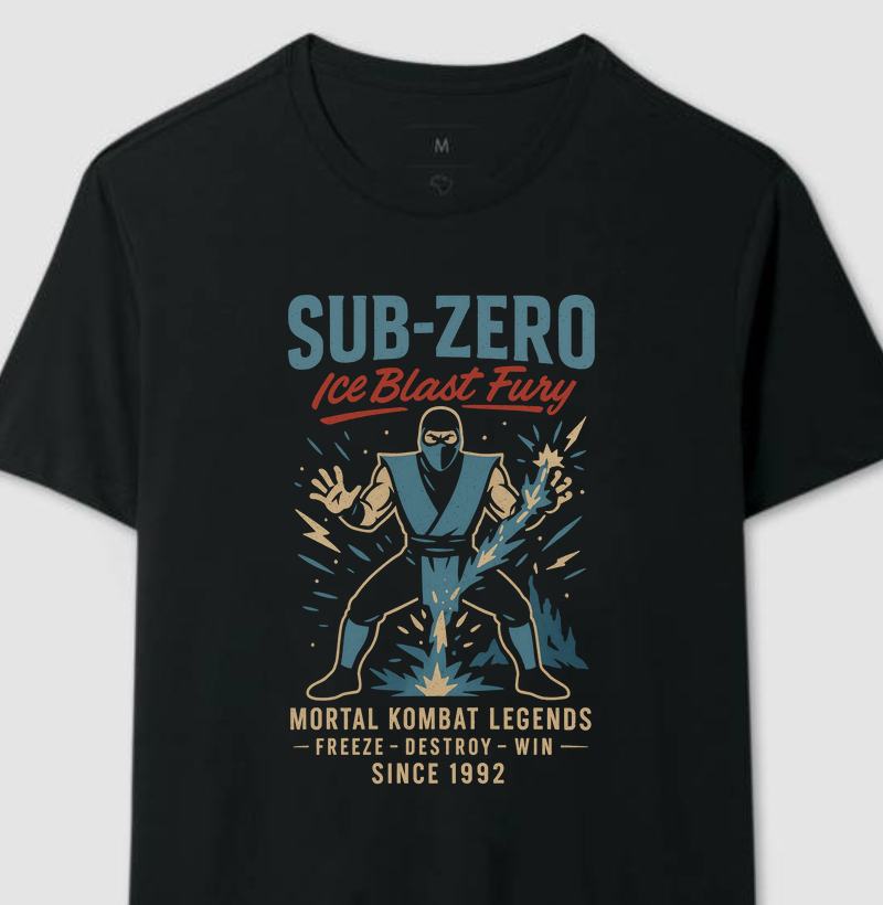 Sub Zero Ice Blast Fury Mortal Kombat Retro Series