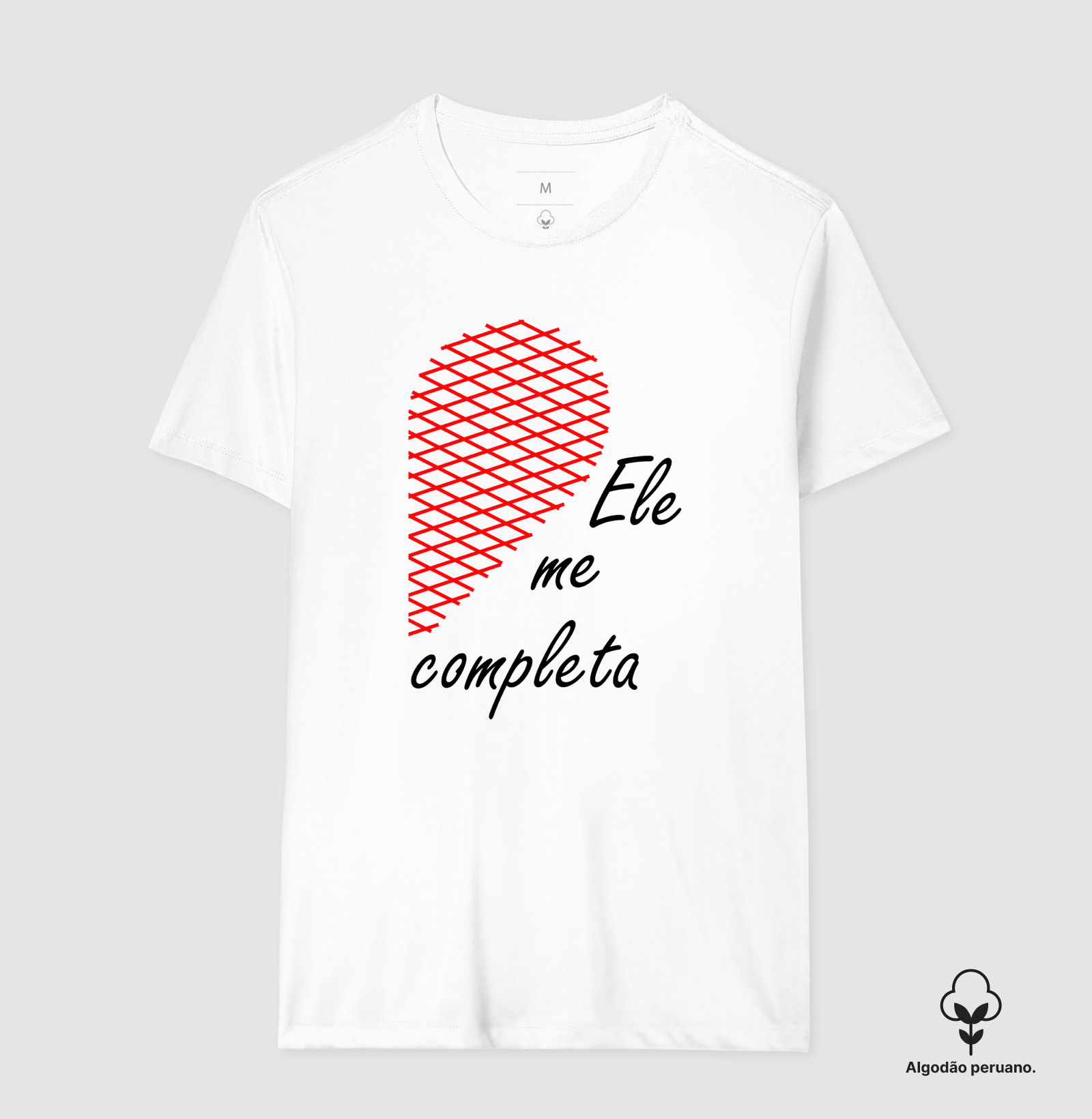 Ele Me Completa – Parte do Coração para Casal Apaixonado