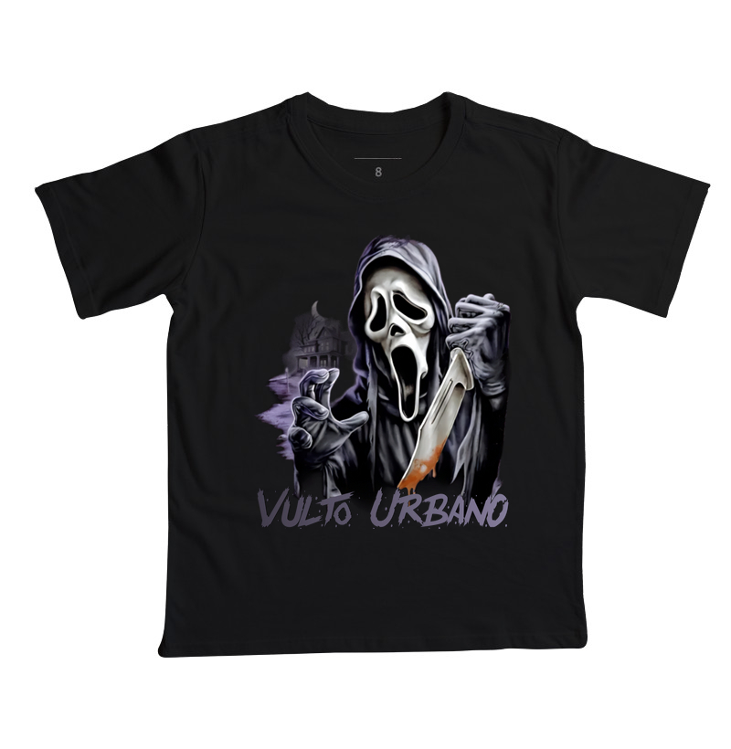 Camiseta de Terror Caveira da Sombra Vulto Urbano