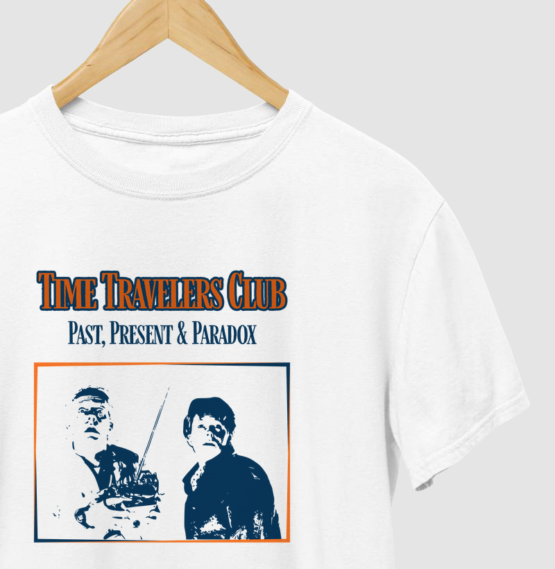 Camiseta Time Travelers Club – De Volta para o Futuro