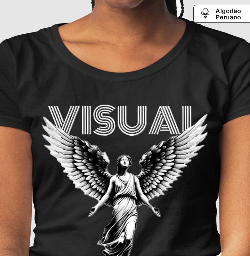 Camiseta Algodão Peruano Visual AG - Black