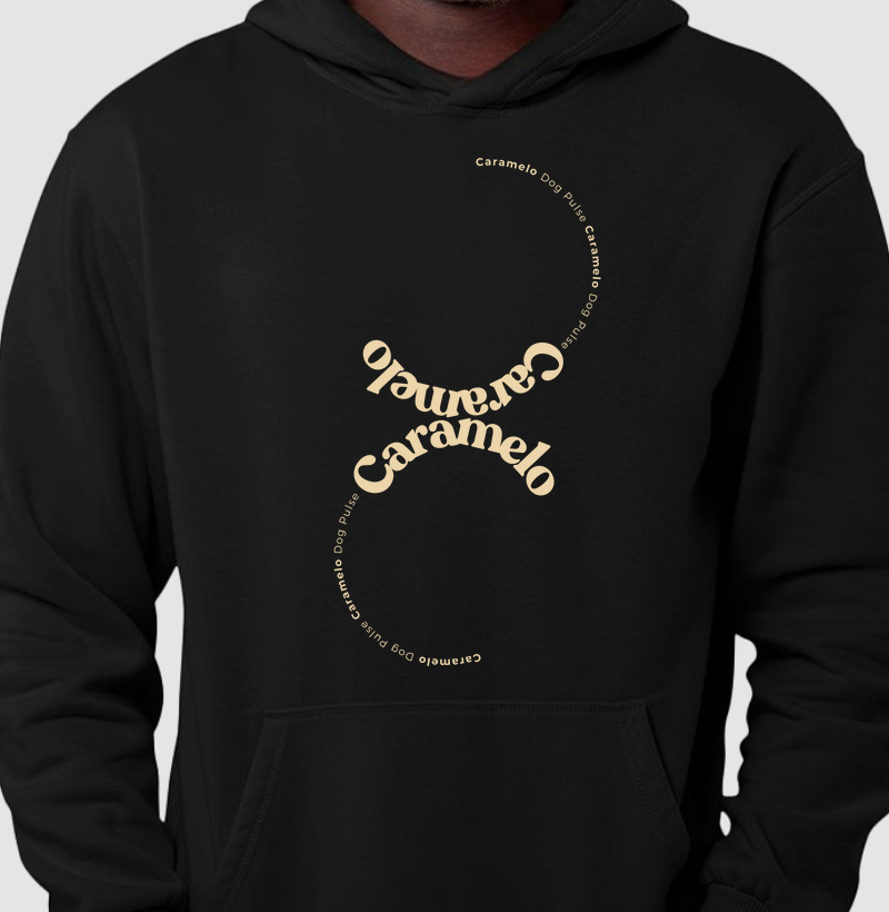 Hoodie Moletom Dog Pulse – Caramelo Clássico