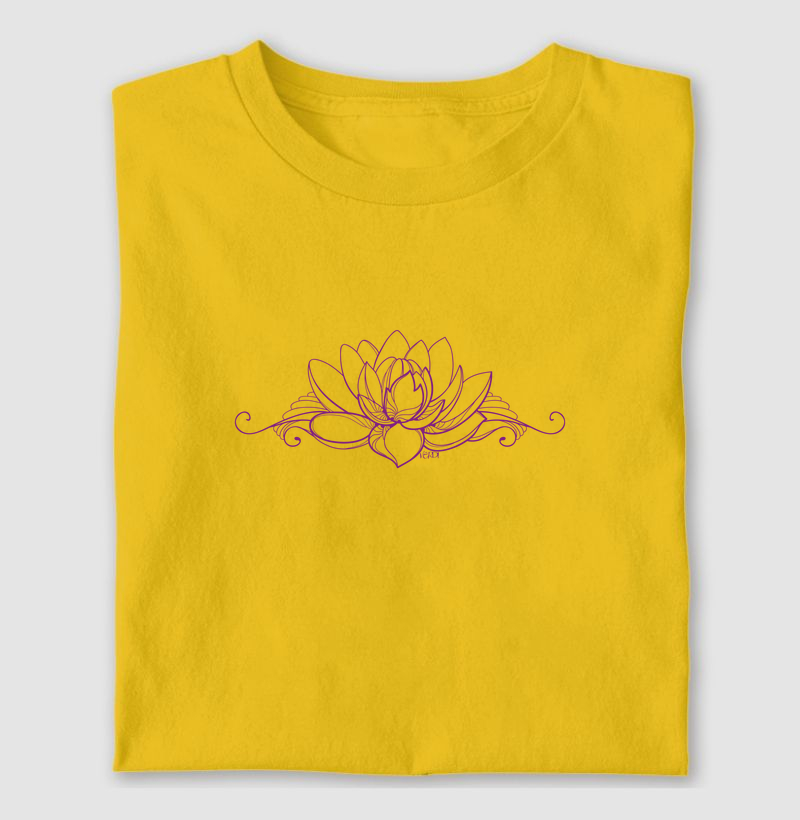 Flor de lotus estilizada roxa