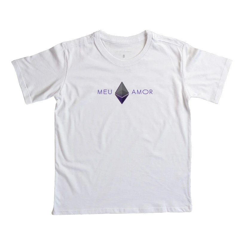 Camiseta  Kids Meu Ethereum Amor
