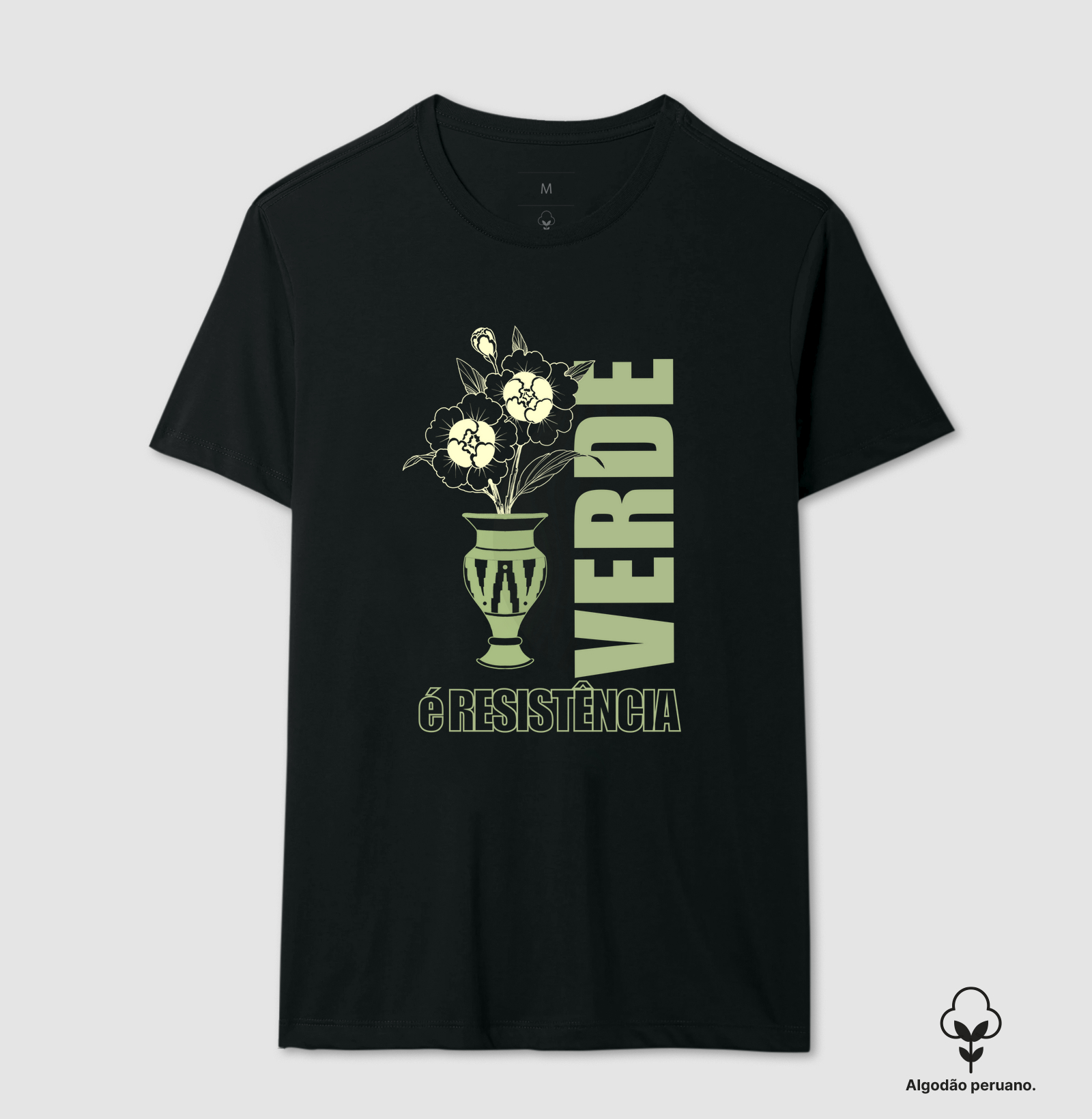 Verde é resistência Vaso Floral