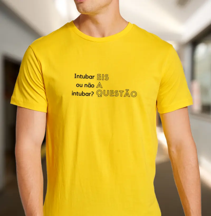 Camisa medicina intubação