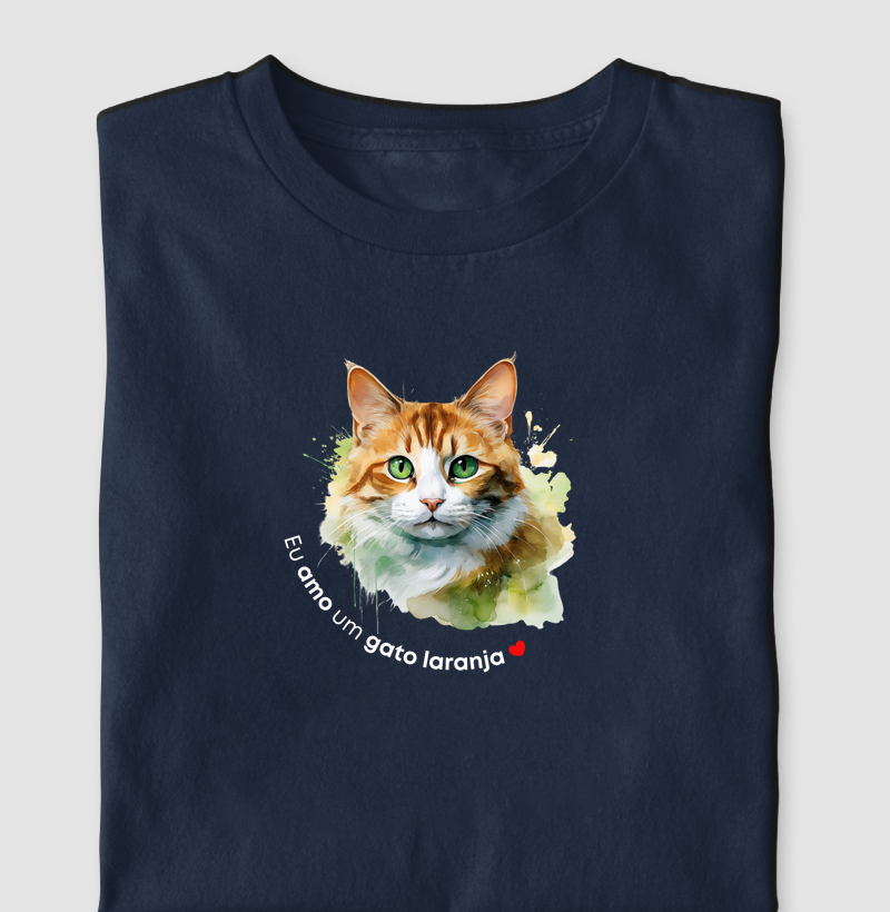 Eu amo um gato laranja