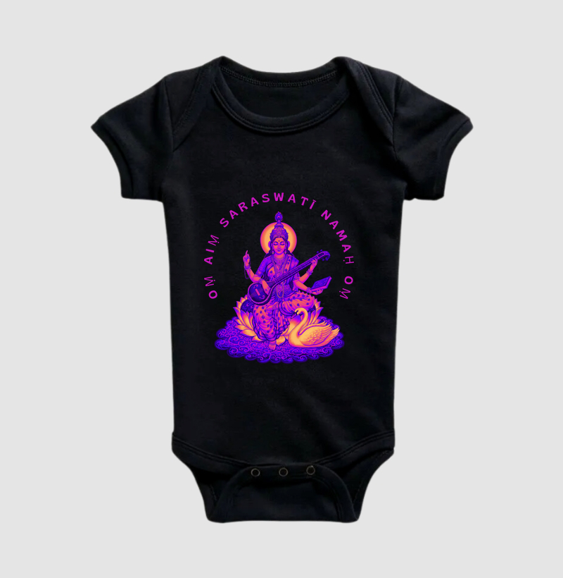 Om Aim Saraswati Pink