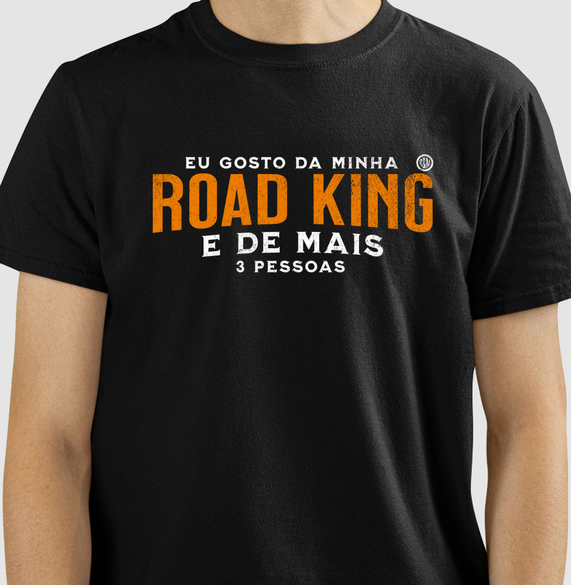 Eu gosto da minha Road King e de mais 3 pessoas