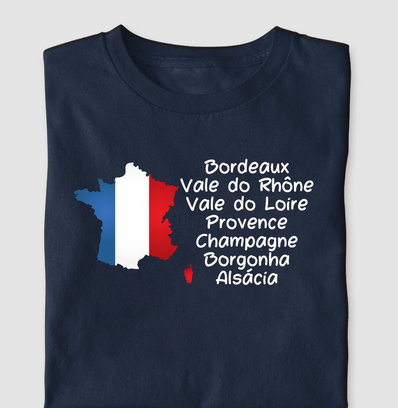 Camiseta Regiões da França