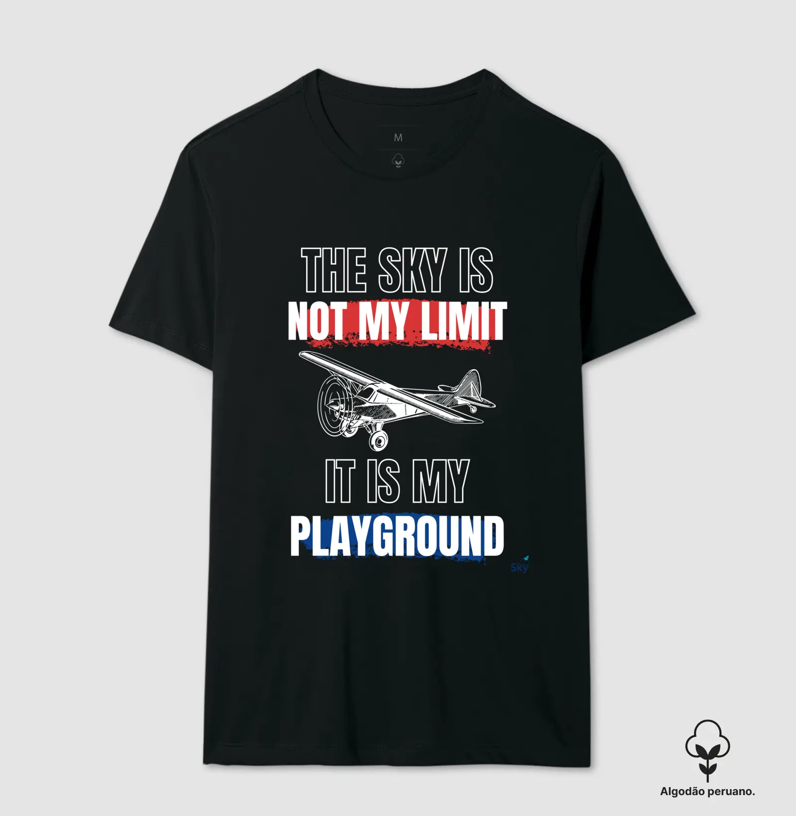Camiseta Algodão Peruano - The Sky is my Playground