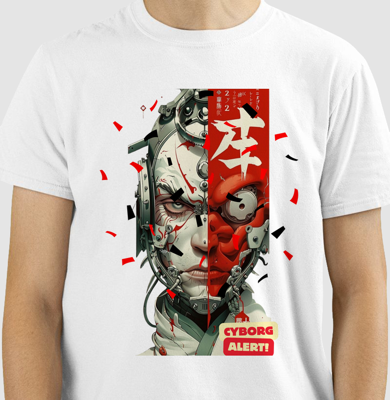 camisa desenho futurista  